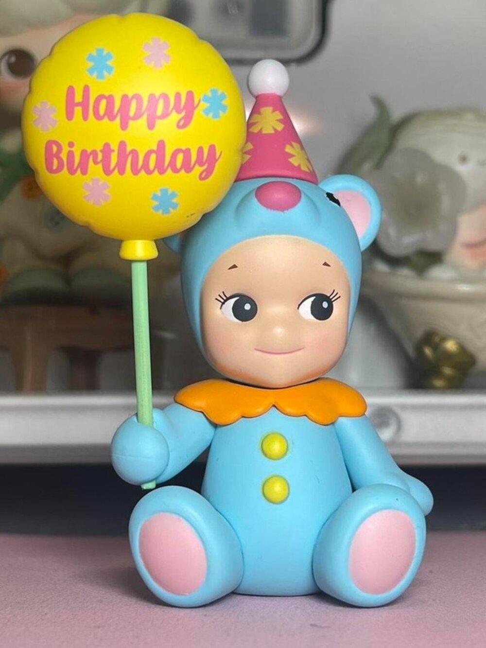 SONNY ANGEL BIRTHDAY GIFT BEAR SERIES - ROUND BALLOON